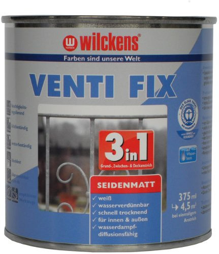 Wilckens 3in1 Venti Fix seidenmatt, 375 ml, Weiß