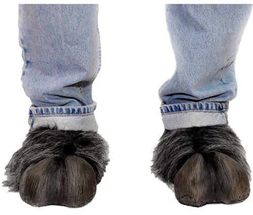 Tier Hufe Schuhüberzieher Kostümzubehör grau