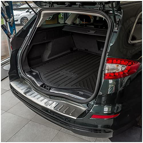 tuning-art Ladekantenschutz passend für Ford Mondeo 5 Turnier 2015-2022 | V2A Edelstahl Passgenau Abkantung Rostfrei Spezialklebeband Reinigungstuch Montageanleitung