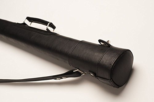 QK-S Billard-Köcher Musketeer 1/2 für Pool-Billard-Queues, aus Vinyl und Nylon, mit Schultergurt und Tragegriff
