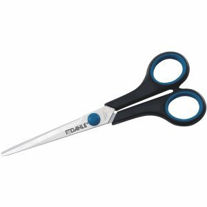 Dahle 5 x Universalschere Comfort Grip Haushaltsschere 18cm schwarz/blau
