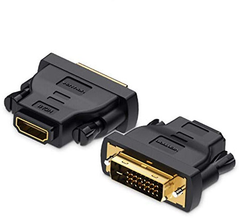 Adaptador de DVI (24+1) macho a HDMI hembra - Negro - Vention