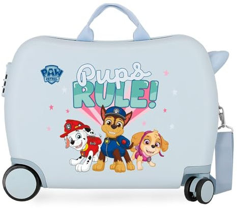 Paw Patrol Paw Patrol Playful Kinderkoffer, Blau, 50 x 38 x 20 cm, starrer ABS-Kombinationsverschluss seitlich, 34 l, 3 kg, 4 Gepäckstücke