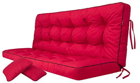 Dyna för hollywoodgunga, hammock, sittbänk med ryggstöd, sittbredd 180 cm