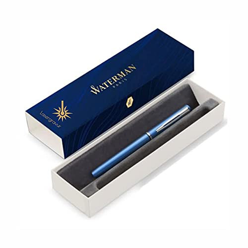 Waterman Allure Füller mit Gravur | in Blau| Geschenk für Mann und Frau | inspiriert von Pariser Mode | personalisiert | graviert | Blaue Tinte | Feine Spitze | edle Lasergravur