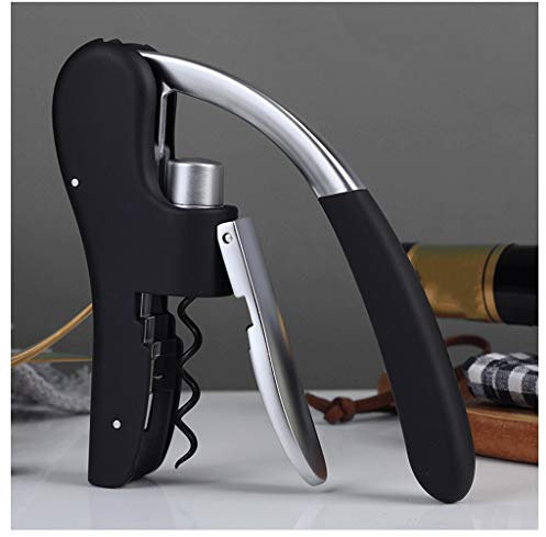 Liudan Sacacorchos Portátil del sacacorchos del Vino Kit Hogar Multifuncional Cerveza del sacacorchos Red Bar Accesorios Sacacorchos (Negro, Azul) Abridor Botellas (Color : A)