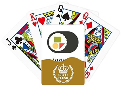 Traditionelles japanisches Maki Sushi Royal Flush Poker Spielkartenspiel