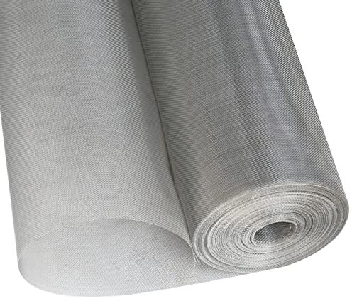 muRzAnsi Woven Wire Mesh Wühlmausgitter Edelstahlgewebe Feinmaschig,Volierendraht Maschendraht Kaninchendraht Drahtgeflecht Drahtstärke 0,13 mm Hasendraht Balkon 40 Mesh (Size : 1x6m)
