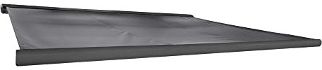 Home Deluxe - LED Vollkassettenmarkise ELOS - Anthrazit, 350 x 250 cm - inkl. Wind- und Sonnensensor, Fernbedienung, Handkurbel, Montagematerial I Terrassenüberdachung Sonnenschutz Windschutz