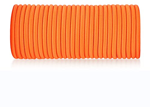 6mm * 10M, orange elastisches Sicherheitsseil Bungee-Gurte Frachtnetze zur Sicherung von Gegenst?nden DIY-Projekt