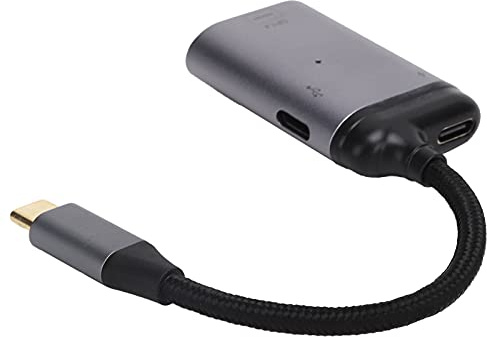Câble Type C vers Mini DisplayPort, Adaptateur USB C vers Mini DisplayPort, Convertisseur 1.4 3.1 Rapide pour Moniteur TV Projecteur, Mini Design et Poids Ultra-léger,