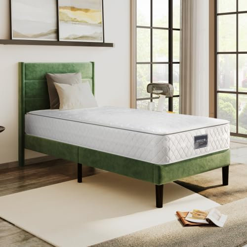 SogesHome Federkernmatratze, 7 Zonen Kaltschaum Matratze, Taschenfederker, 90x200cm, 100% Oeko-Tex zertifiert, versteppter Mikrofaserbezug-Topping,100 Nächte Probeschlafen, Härtegrad H3, 25cm Höhe