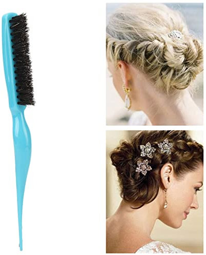 Spazzola per Cotonare i Capelli per Volume e Styling, Manico Curvo, Coda Appuntita, Leggera e Portatile, Adatta a Casa e in Viaggio