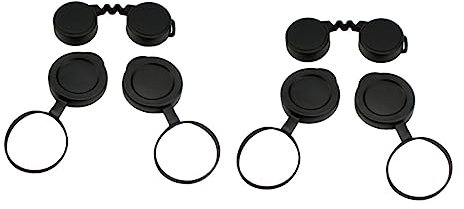 Gatuida 2sets Binocular Telescope Scope Cover Binoculars Lens Cap Scratch Objective Lens Covers for Bird Watching