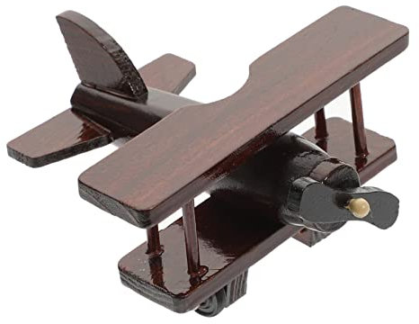 VICASKY Modellflugzeug Aus Holz Spielzeugflugzeug Aus Holz Spielzeug Zum Zusammenbauen Von Flugzeugen Hubschrauber Spielzeug Vintage Holzflugzeug Schaumflugzeuge Jahrgang Kind Dekorationen