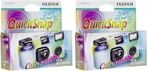 Fujifilm QS 27 exposiciones. Cámara desechable (Paquete de 2)