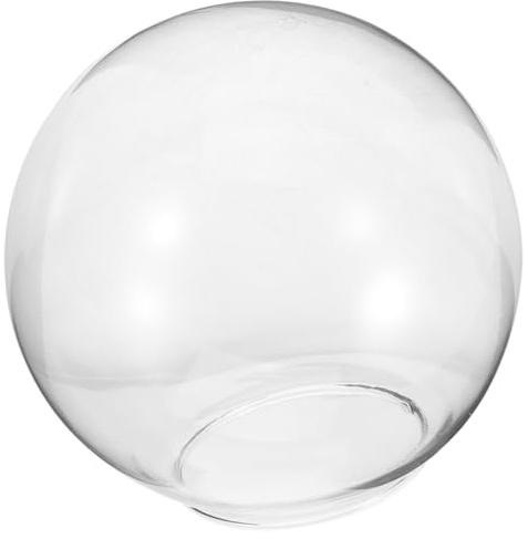 Ciieeo Kugelförmiger Glaslampenschirm Ersatz Für Pendelleuchte Transparent 5.91 Zoll Dekorativer Lampenschirm Für Innenbeleuchtung Wohnzimmer Und Esszimmer