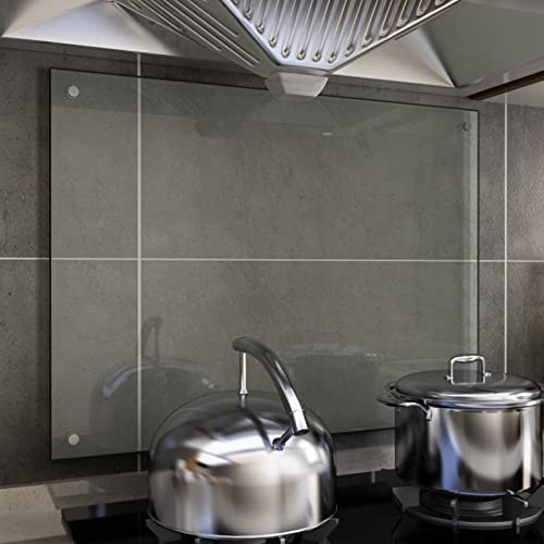 Sufrk Protector contra Salpicaduras Cocina Vidrio Templado 80x60 cm Protector Pared Antisalpicaduras Sarten