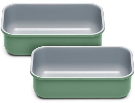 Caraway Padella per pane in ceramica antiaderente, 0,5 kg, rivestimento in ceramica naturalmente liscia, atossica, priva di PTFE e PFOA, perfetta per torte di libbra, pane e altro ancora, salvia