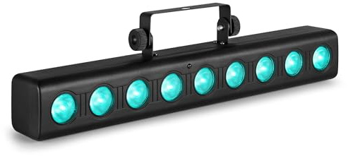 Fuzzix Orion Party Bar – RGBW LED Bar DMX Lichtanlage, Musikgesteuertes Discolicht Partylicht, Wallwasher & Lichtorgel, Partybeleuchtung, Bühnenlicht, Wallwasher LED Lichttechnik für DJ, Club, Party