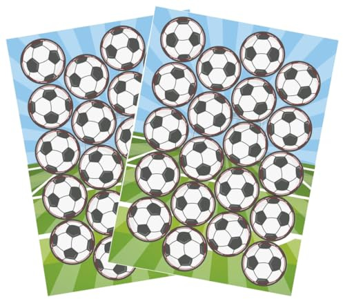 Dekora, Ballon de Football Mini-Disques Azyme, Décorations Comestibles pour Cupcakes, Muffins & Biscuits, Pack de 2 Feuille, Rond 3,4 CM