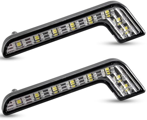 KATUR 12V Blanc Feux de Jour DRL Feux Antibrouillard Avant, 2 pièces