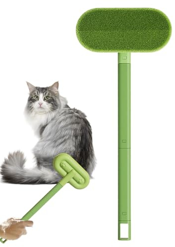 yupeuooe Rimozione di gatto – rimozione di cani e gatti per divano, spazzola per lanugine con manico lungo per la pulizia dei mobili della casa in tessuto moquette pavimento letto tappeto