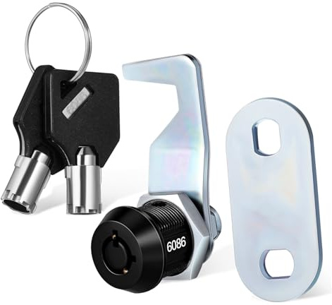 DOITOOL 2 Sätze Tubular Cam Locks mit Schlüssel Robuste Möbelschlösser für Schränke Werkzeugkästen als Ersatz für Wohnmobil Camper türen Sichere Fachverriegelung