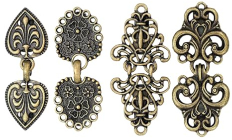 Clips Vintage de Cárdigan, 4 piezas, Clip Bufanda, broches vintage para suéter y bufanda, Broche de Cárdigan Antiguo, cierre de capa, para cardigan, vestido, camisa, broche, clips para mujer