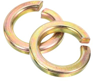 QUARKZMAN Arandela De Seguridad De 9/16, 10Pcs Arandelas De Seguridad De Acero Al Carbono Arandelas De Anillo Partido Para Tornillos Maquinaria Con Recubrimiento De Zinc
