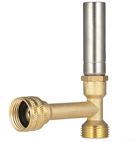 Stainless Steel Water Hammer Arrestor Made Of Brass For Washing Machines To Stop Loud Banging Noises And Stabilize High Pressure Water Flow Up To 250 Psi For Quiet Laundry Rooms