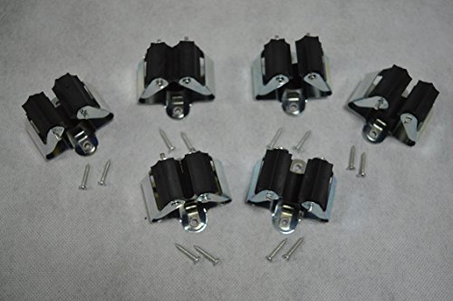 Unbekannt 6 Stück Gerätehalter Clippy Wandhalter Besenhalter Stielhalter Werkzeughalter Rechenhalter für Haus Garten Hobbyraum usw.