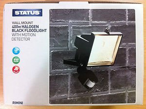 Status Rimini Motion Sensor Light | Halogen Security Light | 400W Flood Light | S400WPIRFL2