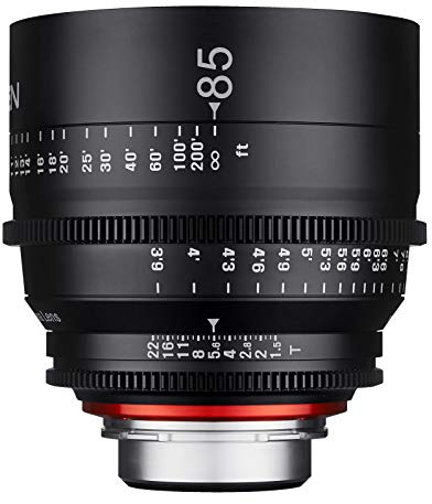 XEEN Cinema 85mm T1,5 PL Vollformat Objektiv MF Cine Video Lens für hohe Auflösungen mit Follow Focus Zahnkränze