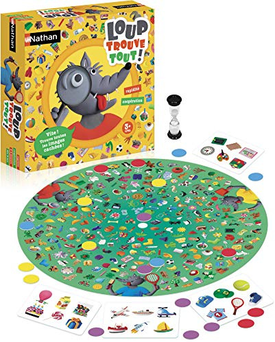 Nathan – Loup Trouve Tout – Jeu de société – Cherche et Trouve - Dès 3 Ans