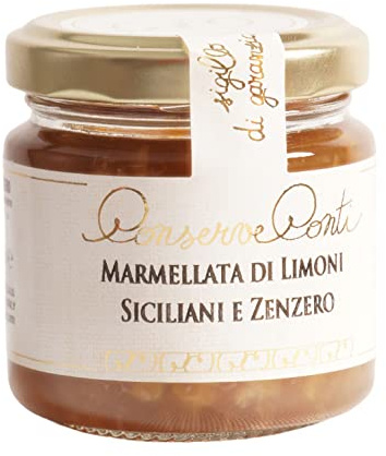 Conserve Conti - Marmellata di Limoni e Zenzero - 4 Vasetti da ml. 106/360 g - produzione artigianale