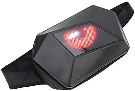 Keenso Zaino per Moto a LED, Zaino con Display a LED con Controllo App Tracolla Regolabile Impermeabile Borsa Viaggio Universale USB 5V