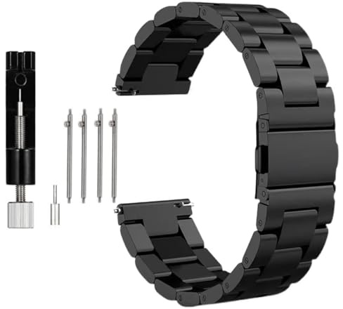 Triblanc Metall Armband Edelstahl Schnellspanner Uhrenarmband 18mm 20mm 22mm Geeignet für Damen Herren