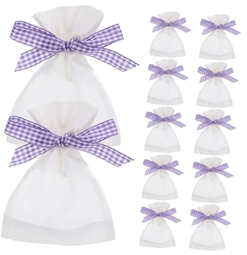 Alipis 10piezas Bolsitas De Lavanda Vacías Saquitos Aromáticos De Lavanda para Almacenamiento De Flores Secas y Accesorios Bolsa De De Ventana