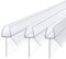 Zocipro Shower Screen Seal Strip 3 x 40cm for 4-6mm Glass, Clear Shower Door Seal Strip Covers up to 20mm Gap, Shower Glass Seal Strip Replacement for Straight Doors