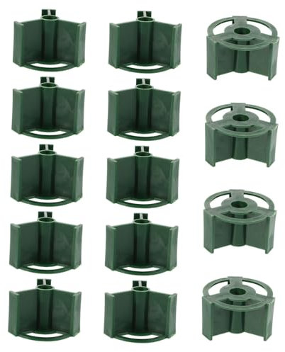 Cabilock 20pcs Grave Vase Inserts Cemetery Flowers Holder Bancellet Per Decorazioni Di Cimitero Riutilizzabili Del Vaso Tomba Per Tomba Verde Scuro