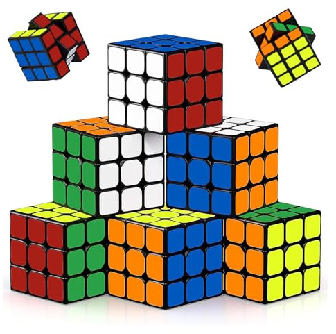 Lot de 12 cubes magiques Rubiks Cube 3 x 3, mini cubes magiques, cadeaux d'anniversaire d'enfants, cadeaux d'invités pour enfants, adultes, cadeaux d'invités