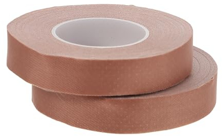 UPKOCH Lot de 2 Rubans Adhésifs Respirants pour Doigts de Pipa et Guzheng Rubans de Protection en Soie Autocollants Découpage Couleur Marron Clair Accessoires pour Instruments de