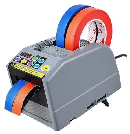 Distributore di nastro adesivo, Distributore automatico di nastro adesivo elettrico, macchina confezionatrice con taglierina adesiva per spedizioni, scuole