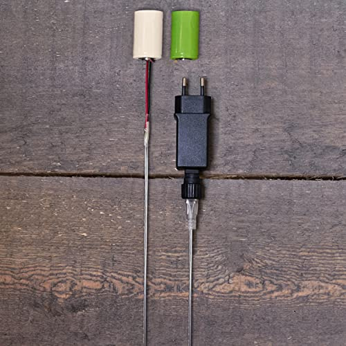 Batterie Netzteil Adapter 2X C Baby LR14 Batterien 3,2V Wandler 4m Kabel Netzteil