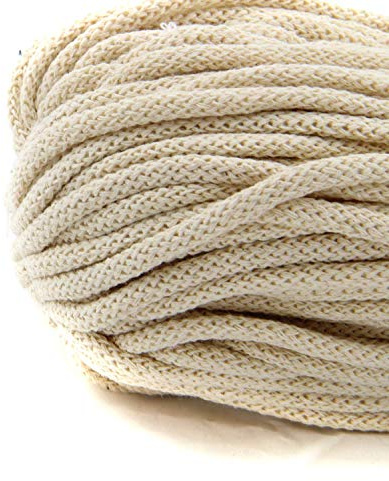 nts Nähtechnik 6mm 50m Baumwollkordel Kordel Seil in vielen Farben (Creme)