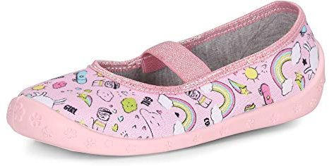 Ladeheid Pantofole Ballerine Bambina LARW008 (Rosa Arcobaleno, 28 EU)