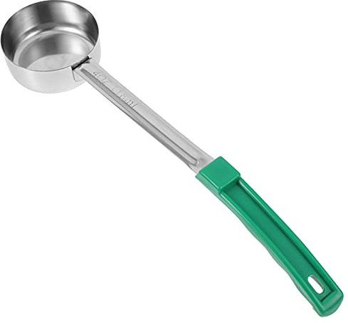 DOITOOL Stainless Steel Ladle with Long Handle Portion Control Serving Spoon 4 Ounce Pizza Soup Spoon Sauce Ladle for Cooking for Soup Gravy Salad Dressing and Food Portioning