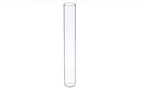 BAtlam Reagenzglas 30 Stück Klarglas-Reagenzglas 25 * 180 mm Rundboden-Laborchemie-Laborröhrchen (Größe : 25 * 180 mm) (25 * 180 mm)