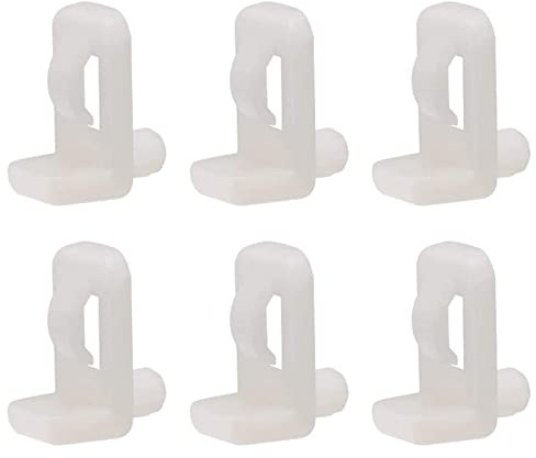 TA-VIGOR 20 Stück Kunststoff-Regalstützen, 5 mm Schrankregal-Clips, Regal-Verriegelung, Möbel-Installationszubehör für Küche, Bücherregale, Zubehör
